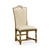 Jonathan Charles Sussex Light Brown Chesnut High Back Side Chair, Upholstered In Mazo
