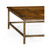 Jonathan Charles Casually Country Country Walnut Square Coffee Table With Iron Base