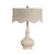 Jonathan Charles Artisan Rustic Walnut Wood Table Lamp