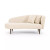 Four Hands Luna Chaise - Right Arm Facing - Capri Oatmeal