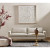 Four Hands Sinclair Large Round Ottoman - Knoll Natural