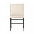 Four Hands Crete Dining Chair - Savile Flax W/ Brown Frame