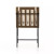 Four Hands Crete Dining Chair - Savile Flax W/ Brown Frame
