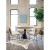 Four Hands Crete Dining Chair - Savile Flax W/ Brown Frame
