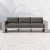 Four Hands Leroy Outdoor Sofa, Weathered Grey - Charcoal