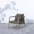 Four Hands Numa Outdoor Chair - Weathered Grey - Charcoal