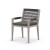 Four Hands Sherwood Outdoor Dining Armchair, Weathered Grey - Charcoal