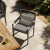 Four Hands Sherwood Outdoor Dining Armchair, Weathered Grey - Charcoal