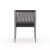 Four Hands Sherwood Outdoor Dining Armchair, Weathered Grey - Charcoal