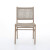 Four Hands Delmar Outdoor Dining Chair - Washed Brown - Ivory Rope