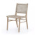 Four Hands Delmar Outdoor Dining Chair - Washed Brown - Ivory Rope