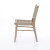 Four Hands Delmar Outdoor Dining Chair - Washed Brown - Ivory Rope