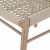 Four Hands Delmar Outdoor Dining Chair - Washed Brown - Ivory Rope