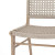 Four Hands Delmar Outdoor Dining Chair - Washed Brown - Ivory Rope