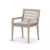 Four Hands Sherwood Outdoor Dining Armchair, Washed Brown - Faye Ash