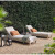 Four Hands Basil Outdoor End Table - Aged Grey