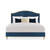 Caracole Fontainebleau Queen Bed - Lucious Blue