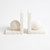 Alabaster Ball Bookends - Pair