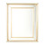 Global Views Bevel on Bevel Mirror - Gold Leaf