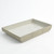 Global Views Curved Corner Tray - Light Grey