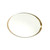 Global Views Elongated Oval Mirror - Brass - Lg