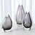 Global Views Fin Vase - Grey - Med