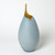 Global Views Frosted Blue Vase w/Amber Casing - Lg