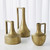 Global Views Long Neck Handle Vase - Gold