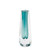 Global Views Pentagon Cut Glass Vase - Azure