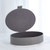 Global Views Signature Oval Leather Box - Marble Grey - Lg