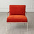 Global Views Swoop Chair - Orange - Nickel