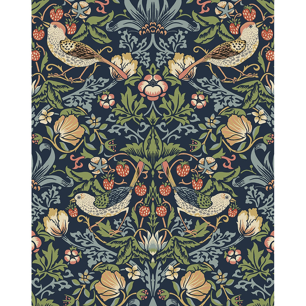 MALVIN JUNGLE PRINT シルクスクリーン NextWall Aves Garden - Midnight Blue