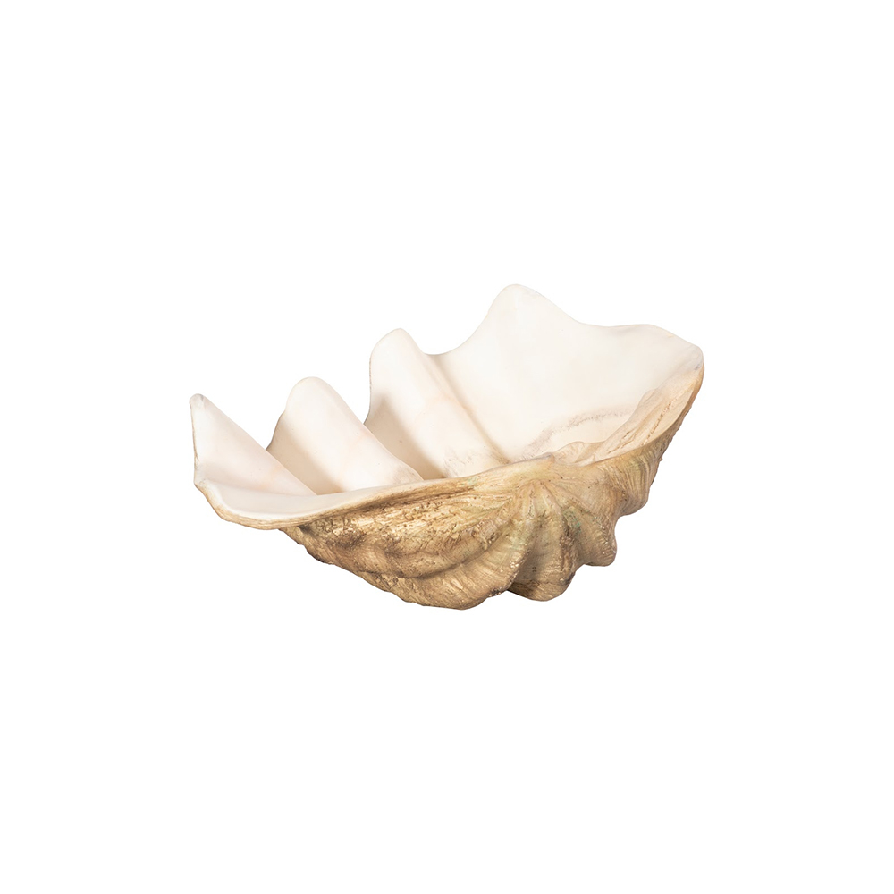 Phillips Collection Cast Clam Shell Bowl - Faux Finish - LG