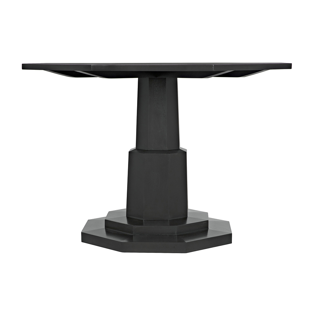 Noir Octagon Table - Pale