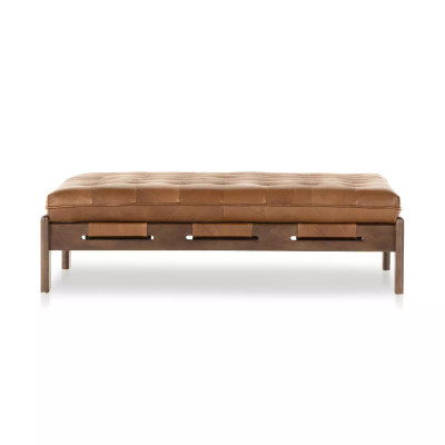 Four Hands Halston Cocktail Ottoman - Heirloom Sienna