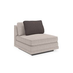 Caracole Fusion Armless Chair - Oatmeal