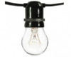 50' Commercial Grade Bistro String Light With 120v Incandescent Clear Bistro Lamps (Medium Base L-BK-S14-11-120)