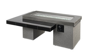 Black Uptown Gas Fire Pit Table by The Outdoor GreatRoom Company **FREE SHIPPING**