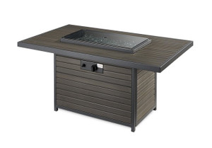 Brooks Rectangular Gas Fire Pit Table by The Outdoor GreatRoom Company **FREE SHIPPING**