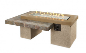 Brown Uptown Gas Fire Pit Table by The Outdoor GreatRoom Company **FREE SHIPPING**
