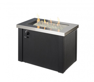 Stainless Steel Providence Rectangular Gas Fire Pit Table by The Outdoor GreatRoom Company **FREE SHIPPING**