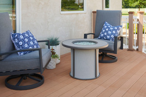 Stonefire Grey Gas Fire Pit Table by The Outdoor GreatRoom Company