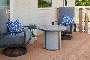 Stonefire Grey Gas Fire Pit Table by The Outdoor GreatRoom Company