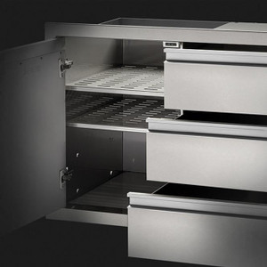 Single Door & Triple Drawer by Napoleon