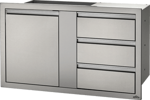 Single Door & Triple Drawer by Napoleon