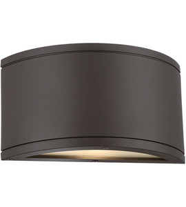 Tube Wall Mount Half Cylind 16W Bronze