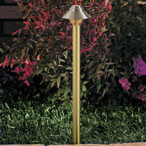2166-BSN Stainless Steel and Brass Path and Area Light by Vista Lighting