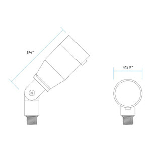 2220 Up and Spot Light by Vista Lighting