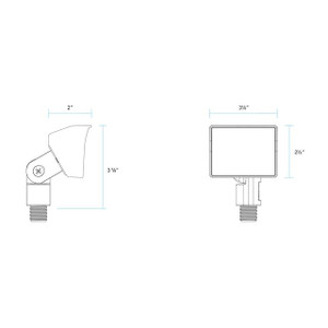 5105 Warm Wash Flood Light with Integrated LED by Vista Lighting