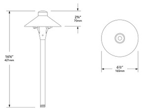 PR-6519 Path and Area Light by Vista Lighting